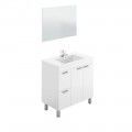 Meuble de salle de bain économique de 80 cm à Barcelone Aktiva avec miroir