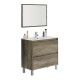 Meuble de salle de bain en chêne de 80 cm