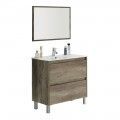 Badezimmermöbel 80 cm Eiche mit 2 Schubladen Sevilla