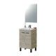 Mobile da bagno 50 cm in rovere Alaska con 2 ante + specchio (2)