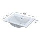Lavabo ceramico bianco per mobile 60 cm | fanmuebles