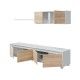Mueble de sala Alida roble blanco | fanmuebles