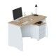 Mesa de oficina estil con tres cajones (6)