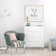 Comò 4 cassetti Sweet Bianco Artik ambiente 2