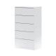 Commode 5 tiroirs Blanc Artik