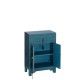 Mesa de cabeceira com 1 gaveta e 2 portas Oriente, Azul (4)