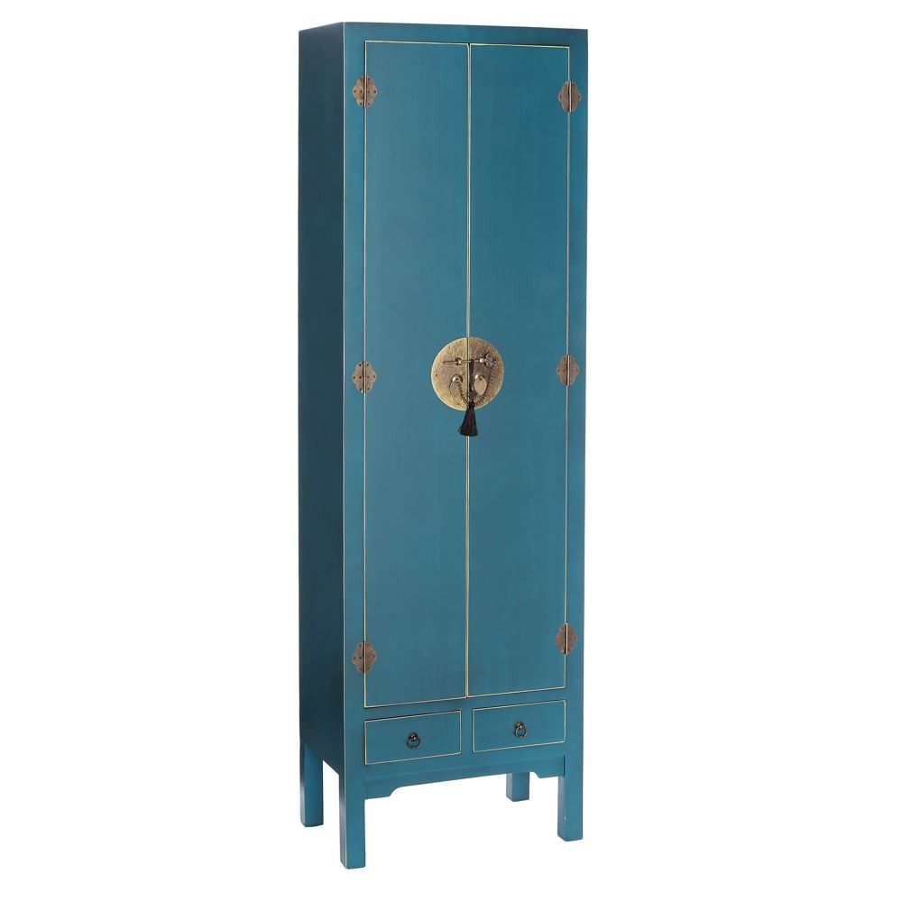Wohnzimmer-Sideboard mit 2 Türen, Orient, Blau.