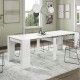 Console blanc ouverte totalement
