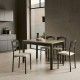 Table de cuisine extensible en chêne Hercule - Noir