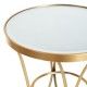 Beistelltisch Gold Metall-Glas Dekoration 48 x 48 x 62 cm