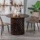 Mesa redonda madera natural con diseño exclusivo – Elegancia para tu comedor | fanmuebles