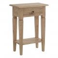 Table de nuit en bois de style classique 1 tiroir Naturel 50 x 72 x 32 cm