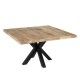 Mesa cuadrada madera maciza 130 x 130 cm | fanmuebles