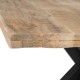 Mesa cuadrada madera maciza 130 x 130 cm | fanmuebles