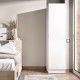 Roupeiro 1 Porta Essen Branco - fanmuebles