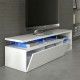 Mobile soggiorno blue-tech-026630BO a LED con porta aperta