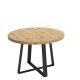 Table ronde extensible Aran chêne nordique