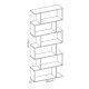 Scaffale Lis bianco lucido misure