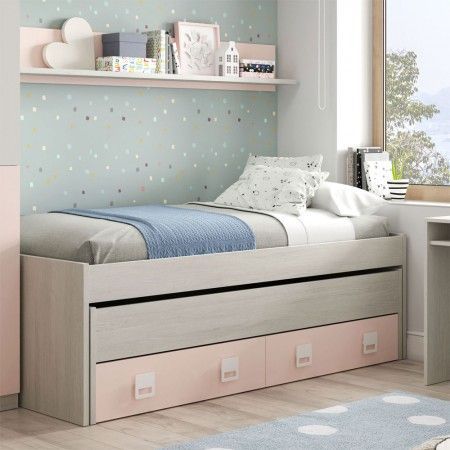Cama de casal com cama extra New Nube ambiente