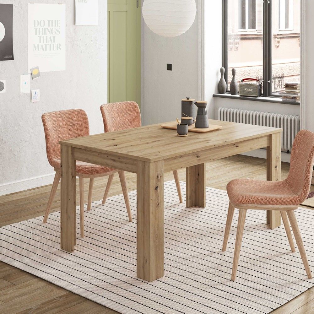 Mesa de jantar extensível Kendra carvalho Nodi ambiente