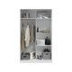 Kaufen Sie günstigen weißen Jugendkleiderschrank Elliot | fanmuebles