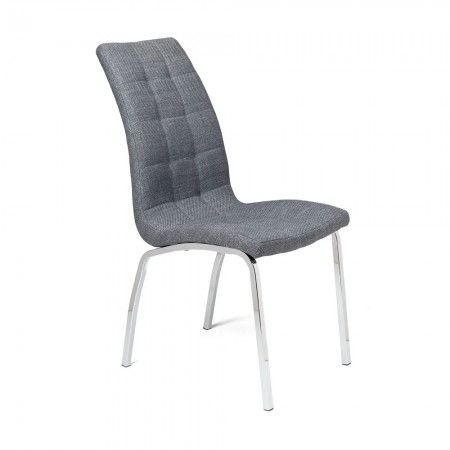 Chaise de salle à manger Alexia rembourrée gris 42 x 96 x 55 cm