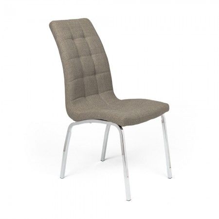 Chaise de salle à manger Alexia rembourrée marron 42 x 96 x 55 cm