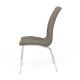 Cadeira de jantar Alexia estofada marrom 42 x 96 x 55 cm