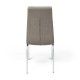 Sedia da pranzo Alexia imbottita marrone 42 x 96 x 55 cm