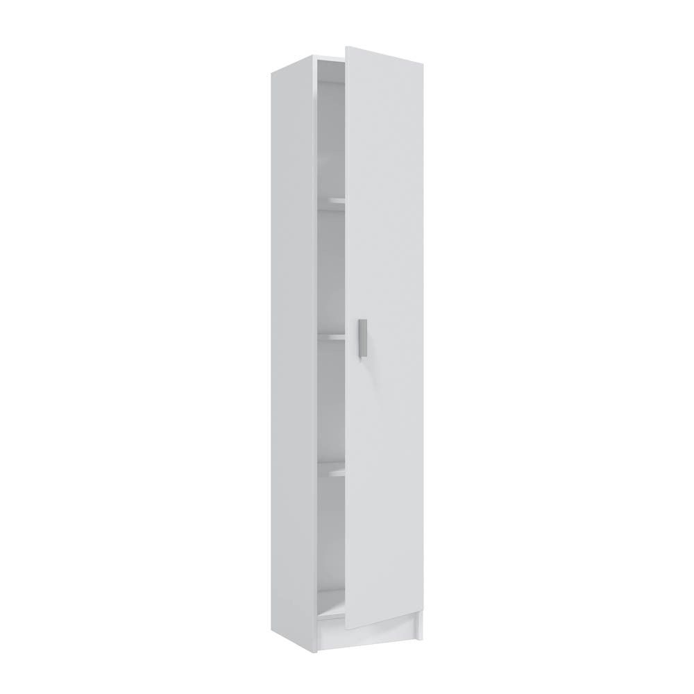 Vielseitiger Schrank mit 1 Tür in Weiß Barcelona 37 x 180 x 37 cm.