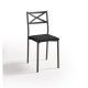 Silla de cocina Bilbao Polipiel Negro