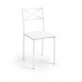 Silla de cocina armazón texturizado blanco Bilbao 38 x 86 x 47 cm