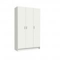 Armario multiusos 3 puertas Escobero Blanco 108 x 180 x 37 cm
