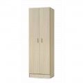 Vielseitiger Schrank mit 2 Türen Eiche 58,5 x 180 x 37 cm