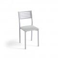 Silla de cocina Kelsa Aluminio - Silver Grafito - 38 x 86 x 47 cm