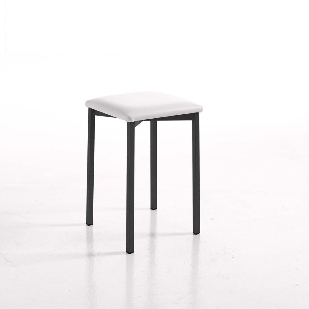 Tabouret Kelsa Noir Texturé - fanmuebles