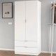 Armoire LCX222O 2 portes 2 tiroirs ambiance