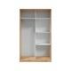 Guarda-roupa de correr 120 cm TOP020W interior
