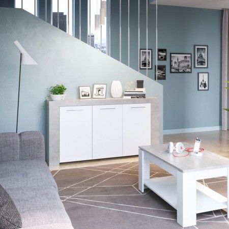 Buffet Ambit blanc - ciment 016620L ambiance