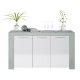 Vitrine Ambit Weiß - Zement 016620L Frontal