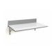 Mesa de cocina abatible laminado blanco Zaragoza 90 x 50 x 12 cm