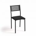 Chaise de cuisine Kelsa Noire - Michigan Arena - 38 x 86 x 47 cm