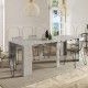 Mesa consola extensible 004580L abierta 4 lamas ambiente