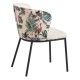 Silla de salón tapizado beige pavo real