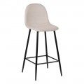 Tabouret de bar haut crème 45,50 x 45 x 105,50 cm