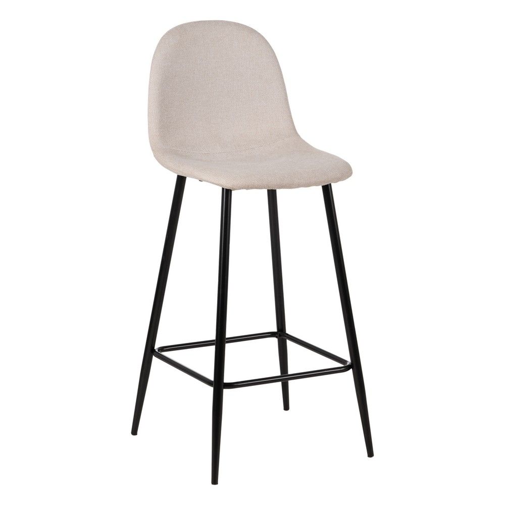 Taburete alto bar crema