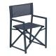 Sedia da pranzo direttore in alluminio blu - TEXTILENO 56 x 53 x 84 cm