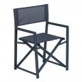 Esszimmerstuhl Regisseur blau Aluminium - TEXTILENO 56 x 53 x 84 cm