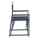 Silla de comedor director azul aluminio - TEXTILENO 56 x 53 x 84 cm