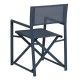 Sedia da pranzo direttore in alluminio blu - TEXTILENO 56 x 53 x 84 cm